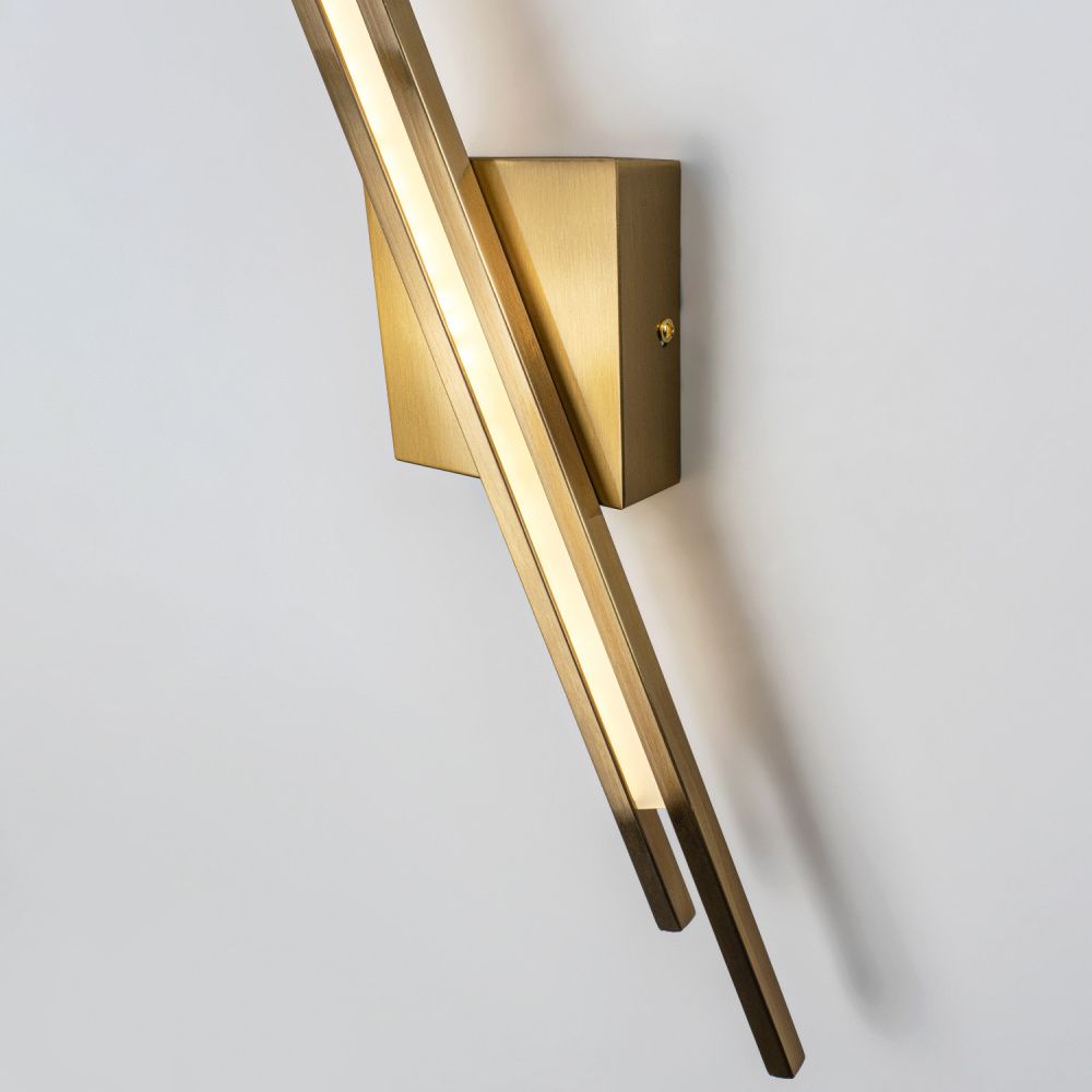 Бра 20*5*58 см, LED*5W, 3000-6000K, Modelux  ML.728.580 BS, Латунь