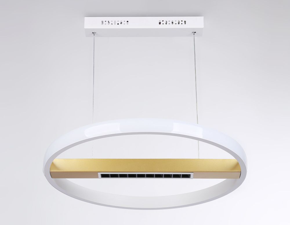 Подвесной светодиодный светильник с пультом управления **4-100 см, **W, 3000-6400K, Ambrella Light Comfort FL51488, белый, золото