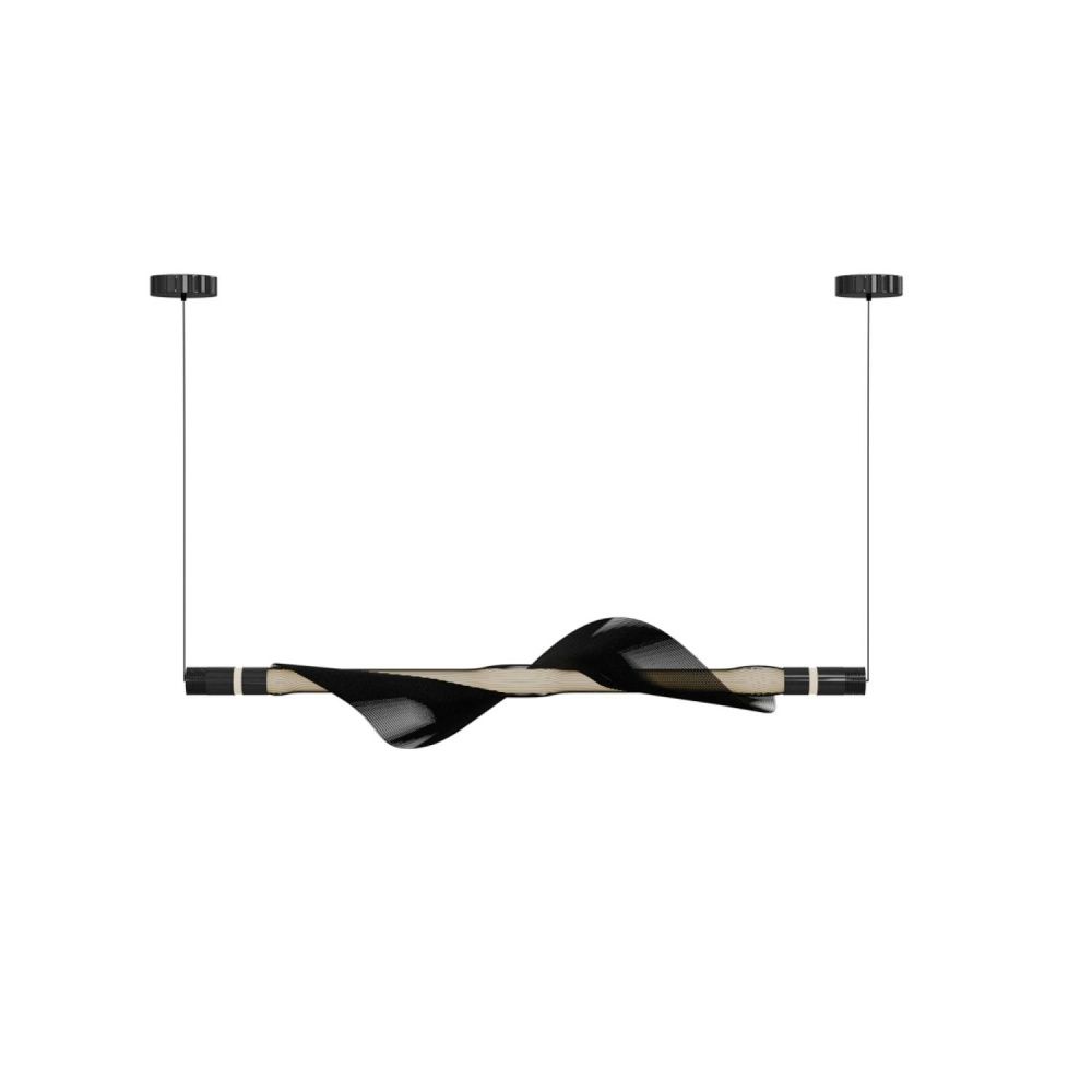 Светильник подвесной *104-300 см, 1*LED*29W, 3000K, Lightera Waves LE119L-98B, Черный