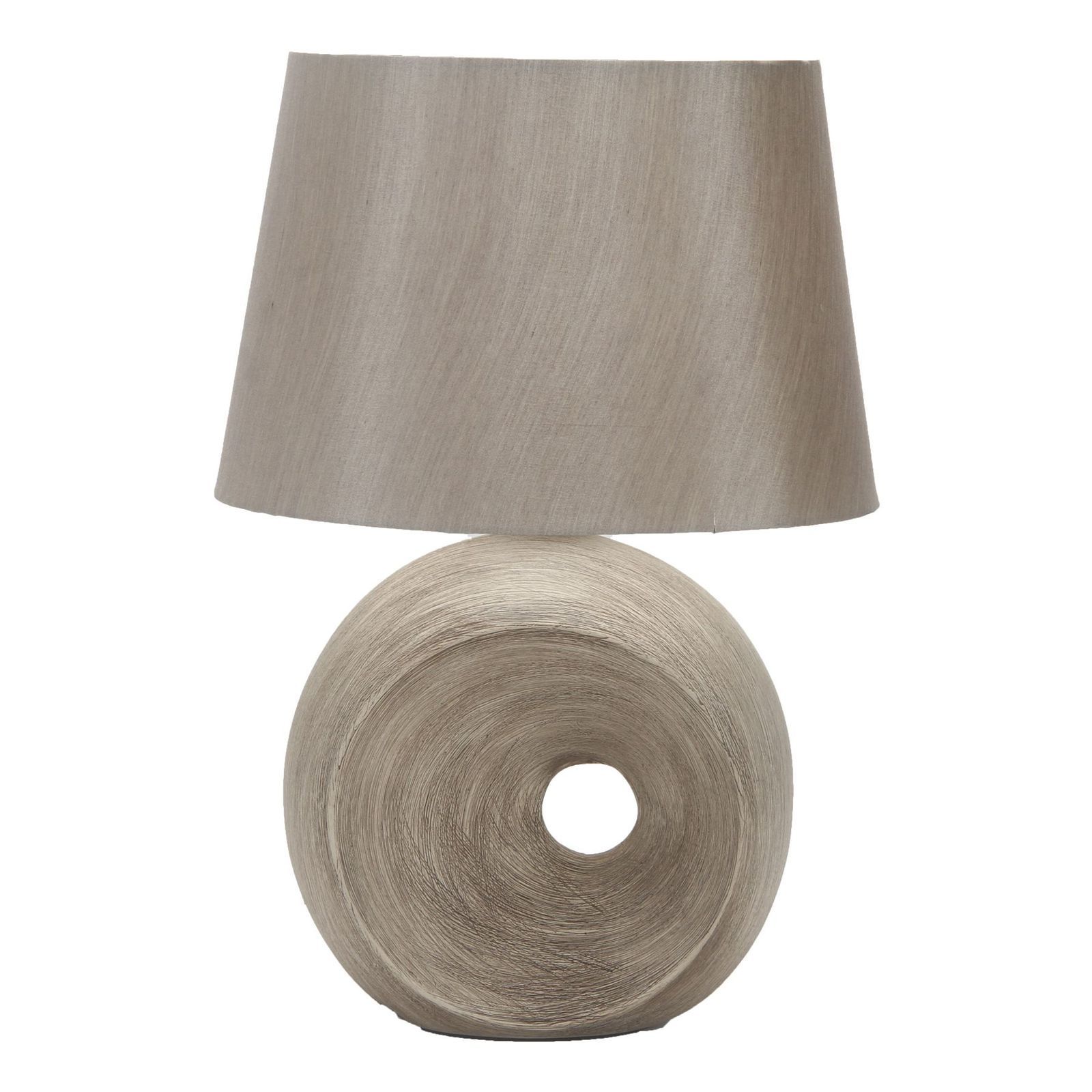Настольная лампа OML-83004-01 Omnilux Pulpaggiu, диаметр 33 см, коричневый
