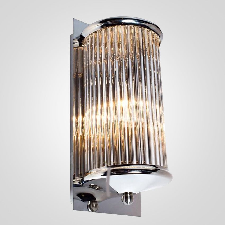 Бра Eichholtz Wall Lamp Glorious M 13*13*30 см, 1*E14*40W, ImperiumLoft 44.404, Хром