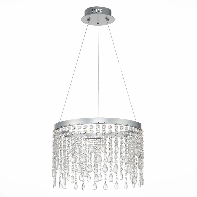 Люстра подвесная 40 см, 24W 3000K/4000K/6000K ST LUCE VEGA SL6201.103.24 Серебристый