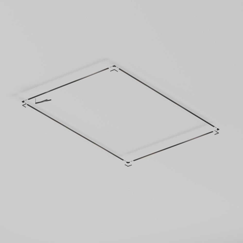 Шинопровод 2 м Exility X накладной, черный 200*2*1 см, Maytoni Technical  TRX239-412B, Черный