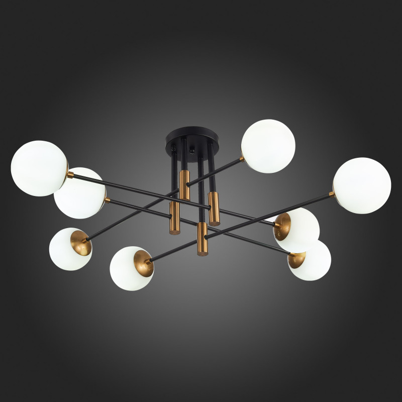 Люстра потолочная 119 см, ST LUCE LIMANO SL1203.402.08 Бронза,Черный