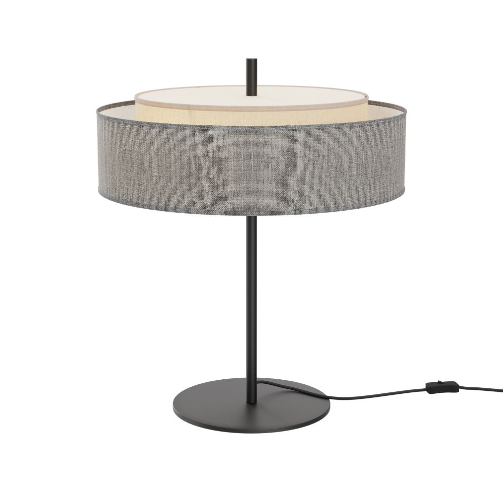 Настольная лампа *33*-39 см, 2*E14*40W, Maytoni Bergamo MOD613TL-02GR, Черный