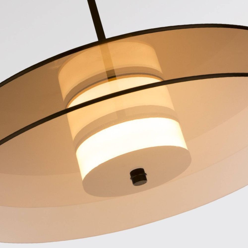 Светильник подвесной *47-200 см, 1*LED*7W, 3000K, Lightera Echuka LE142L-38BR, Черный