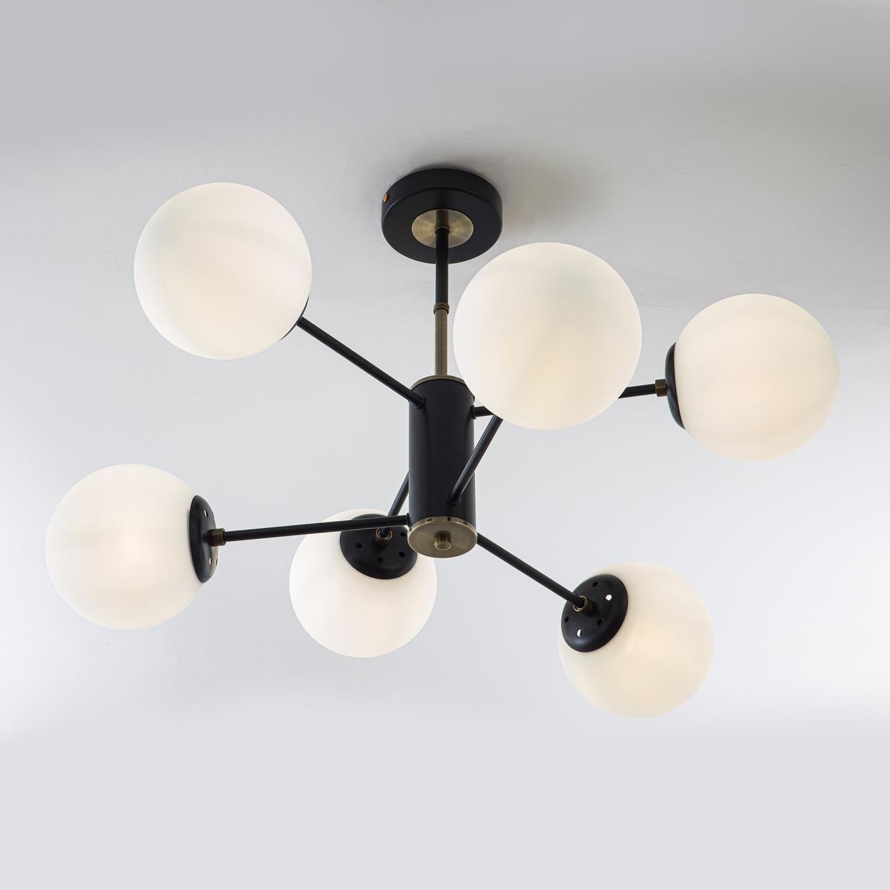 Светильник 72*72*43,5 см, Е 27 6x40W, Бронза, Чёрный MODEMODERN MD.8181.6