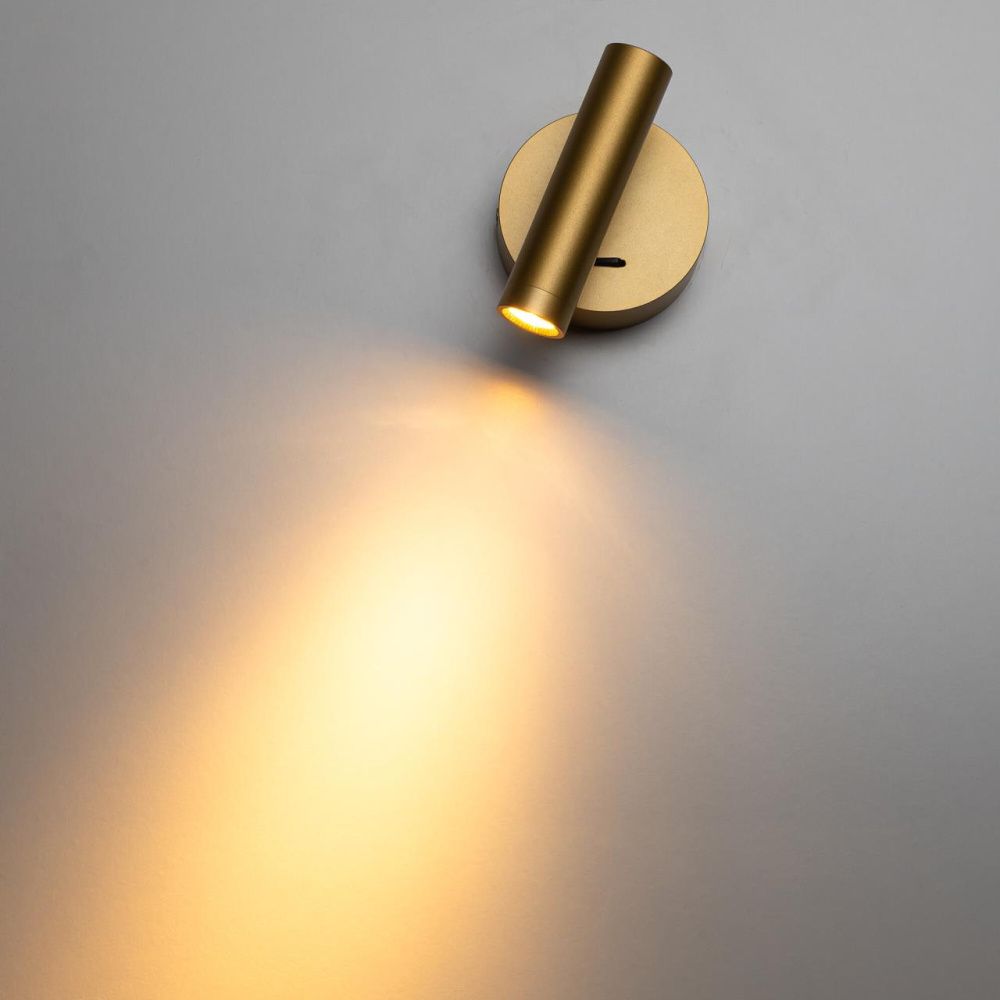 Светильник 11 см, 3W, 3000K, Citilux DEKART CL704102, золото