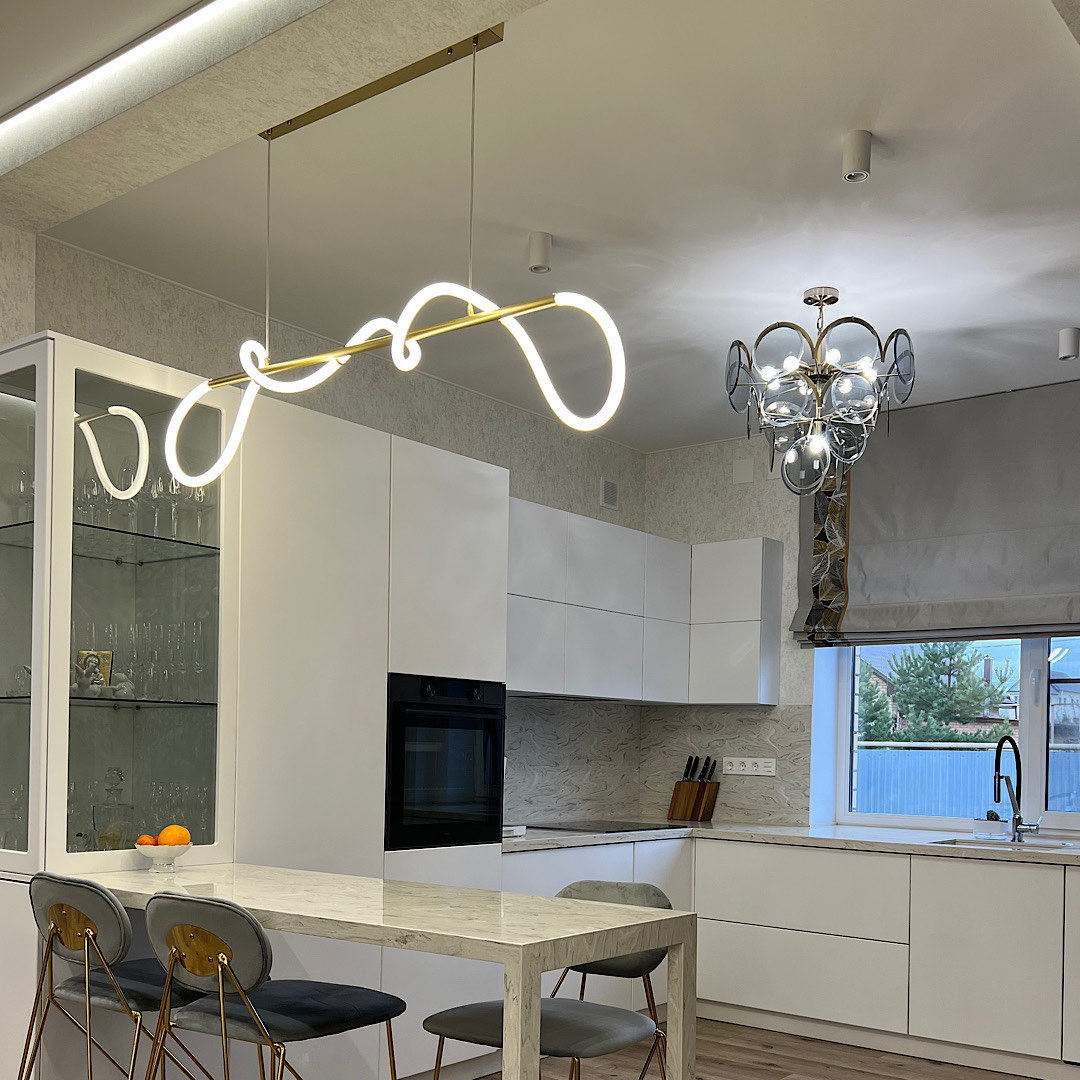 Светильник 60 см, 40W, 4000K Lussole Loft River LSP-8390, хром