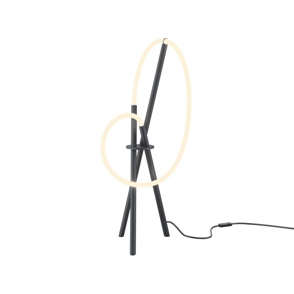 Настольная лампа 59 см, 15W, 3000K, Maytoni Crochet MOD369TL-L15B3K, черный