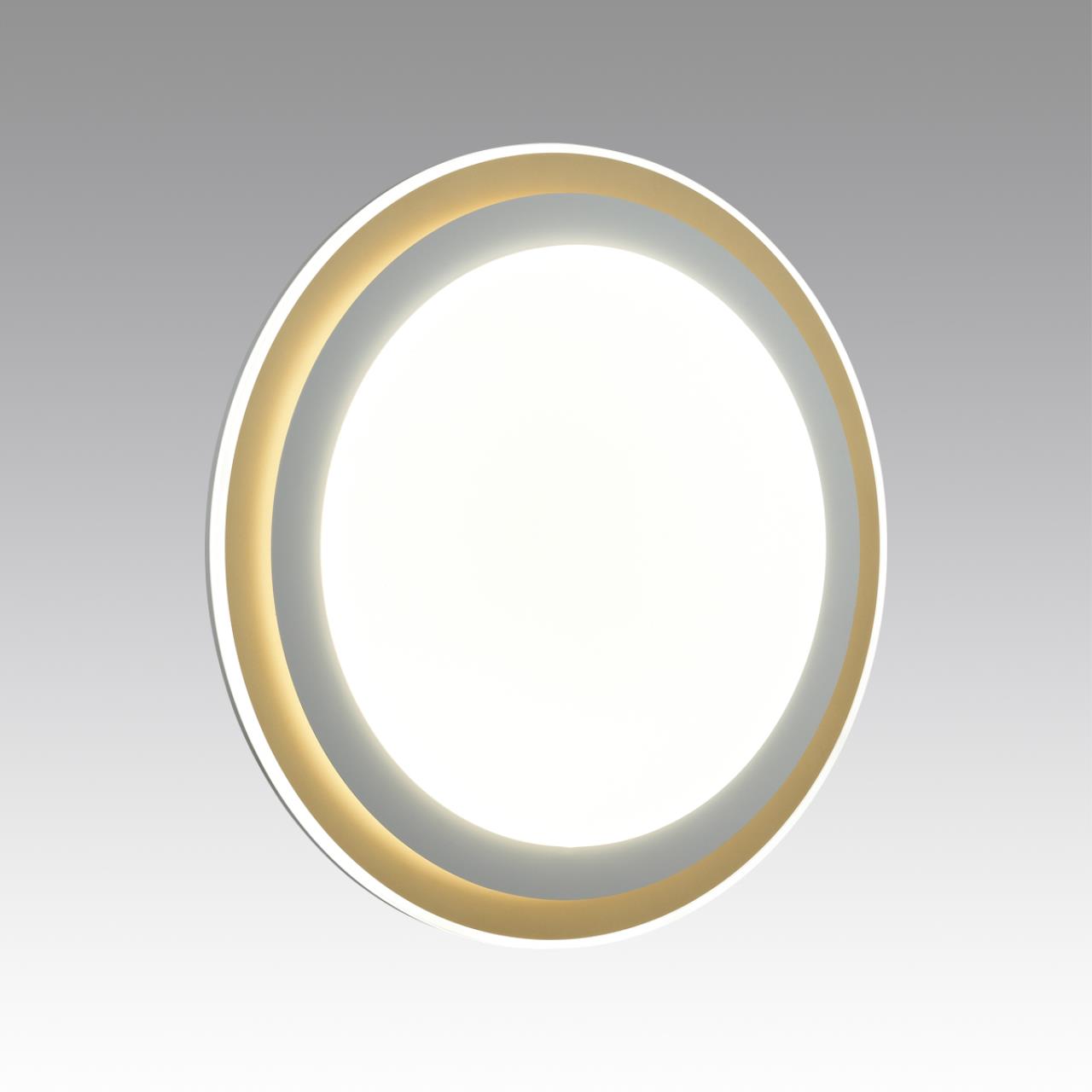 Cветильник 51*7 см, LED 72W, 3000-6000 К, IP43, белый/золотистый, пластик Sonex Setta, 7630/EL