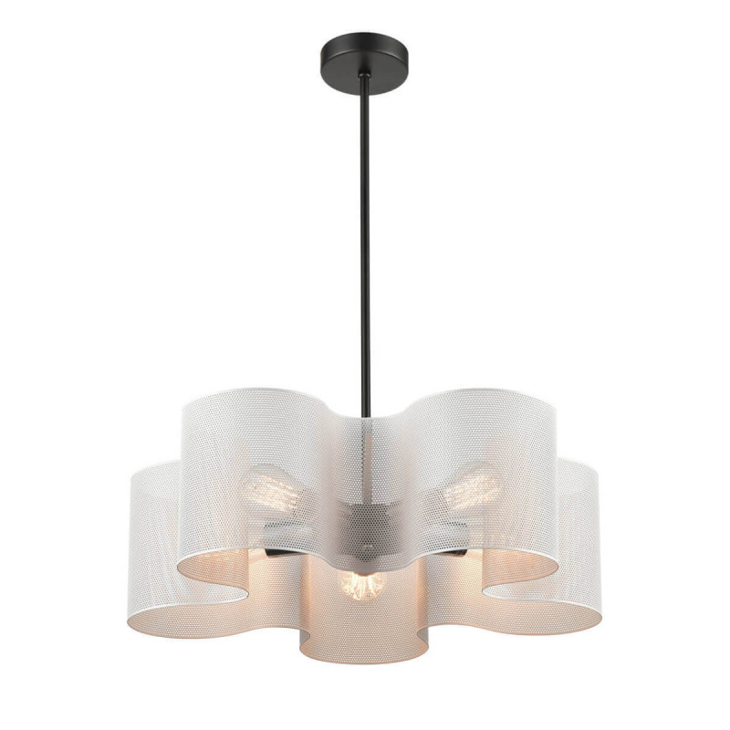 Подвесная люстра  58*70 см, 5*E27 черный, хром Vele Luce Cross VL5272P05