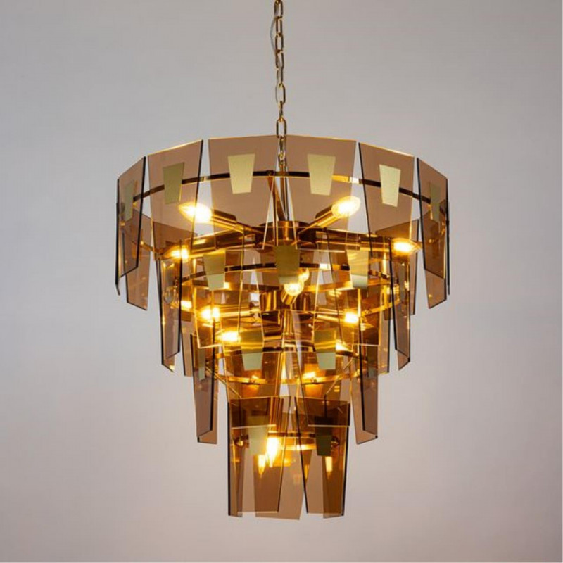 Светильник подвесной 66*61 см, 11*E14 полированная медь Arte lamp Sophia A4066LM-11PB