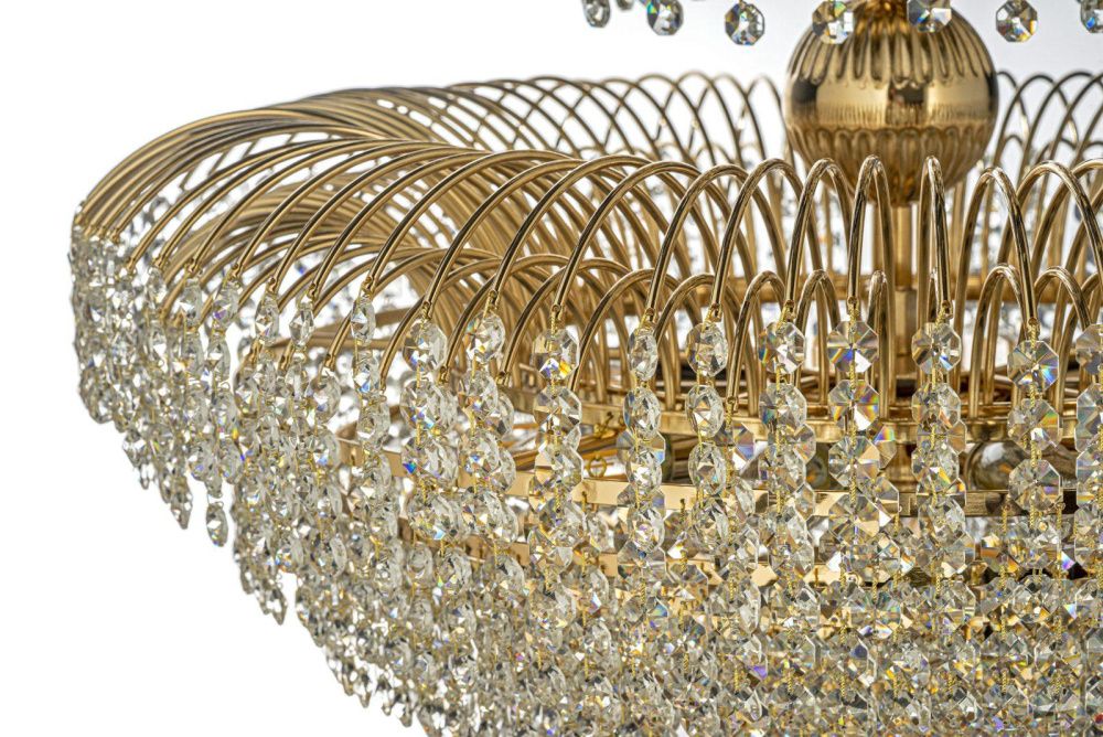 Люстра подвесная *60*45 см, 10*E14*40W, Arti Lampadari Salentino Salentino E 1.5.60.100 G, Золото