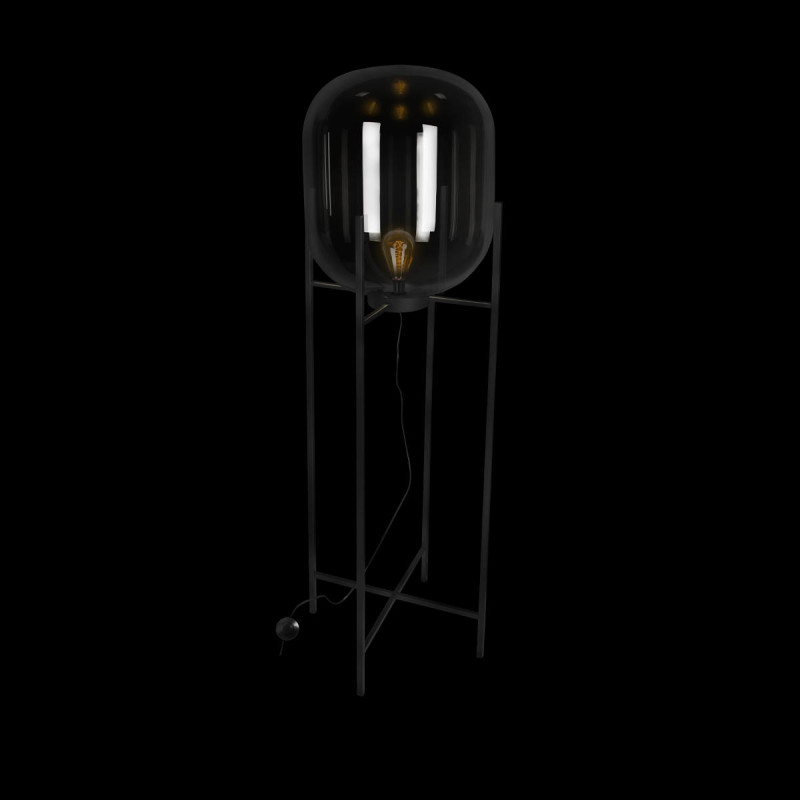 Торшер 160 см, Loft IT 10195F/1600 Smoke Oda, черный