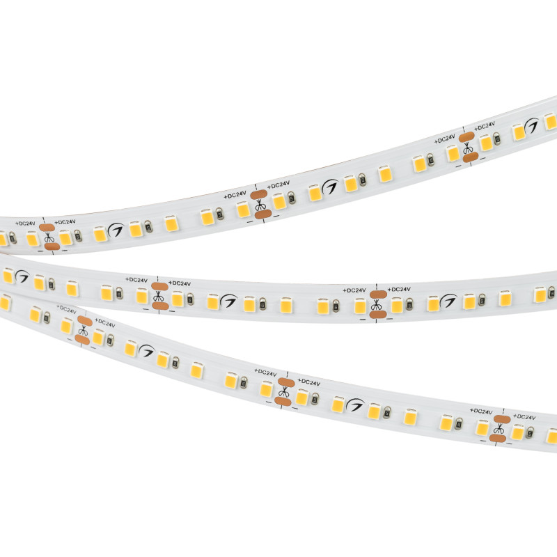 Лента TWIST-A120-10mm 24V Warm3000 (10 W/m, IP20, 2835, 5m) (Arlight, Открытый) 030009(2). Цена указана за 5 метров. Продается кратно 5 метрам.