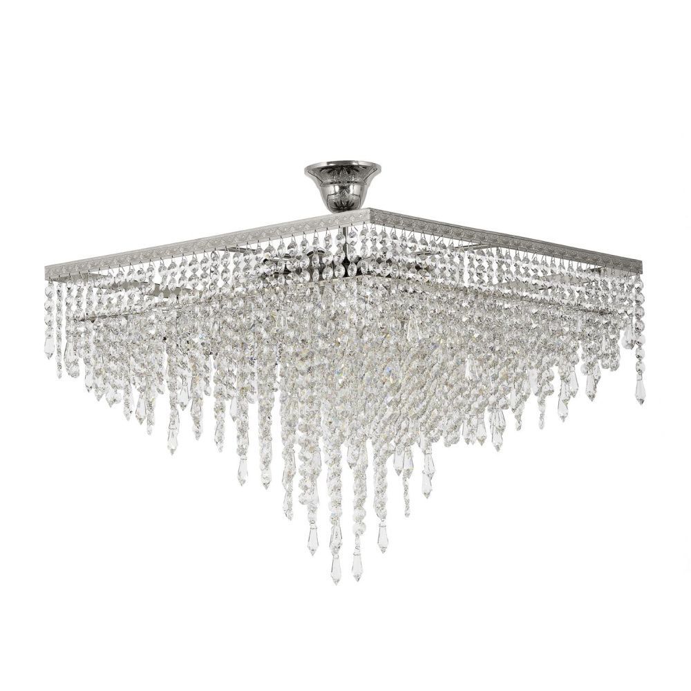 Люстра *50*81 см, 8*E27*60W, Arti Lampadari Prima Nickel Prima E 1.3.50X50.600 N, Матовый никель