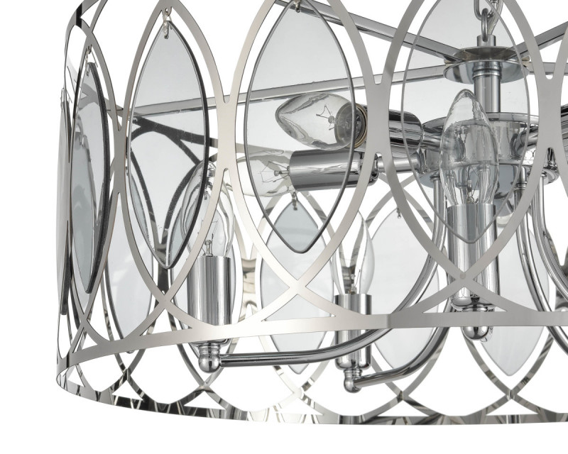 Подвесная люстра  60*110 см, 10*E14 хром Vele Luce Angela VL3153P10