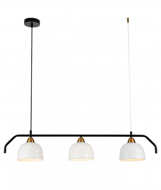 Подвесной светильник 900*150*180/1720 мм, 3*E27 чёрный Indigo Attimo V000156, 10005/3PL Black