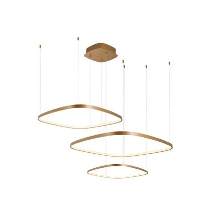 Подвесная люстра 130 см, 70W, 3000K, Lightstar Saturno 749223, золото