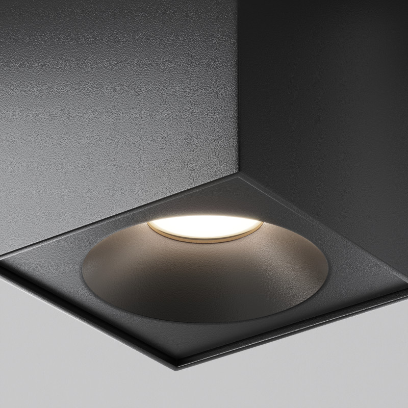Светильник 9*9 см, GU10 50W, Maytoni Sirius C030CL-01B, черный