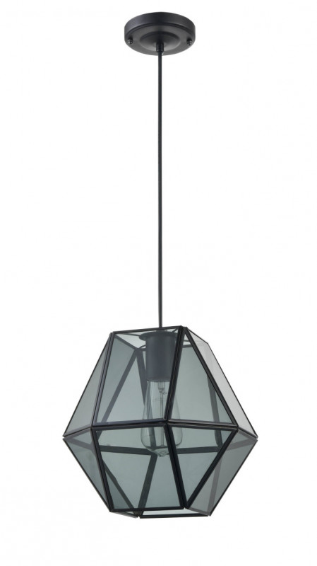 Подвесной светильник  25*147 см, 1*E27 матовый черный Vele Luce Bergamo VL5082P31