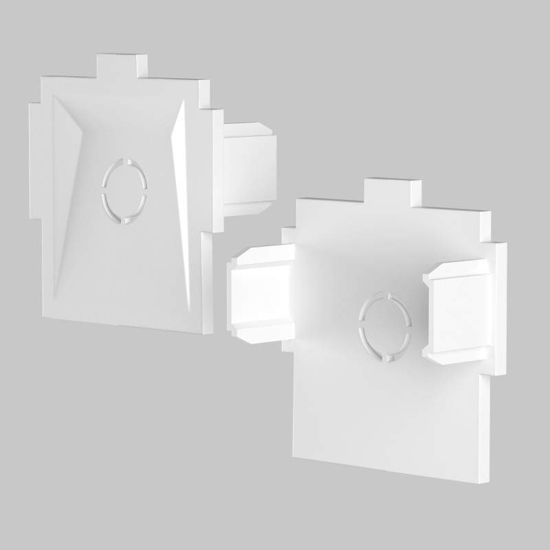 Заглушка 3,3*3,3*1,2 см, Maytoni Technical Accessories for tracks Radity TRA084EC-12W белый