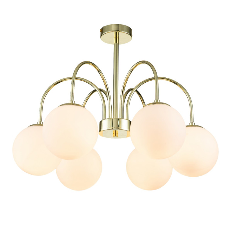 Светильник на штанге 600*600*450 мм, 6*E14 золото Indigo Voga V000325, 13017/6R Gold
