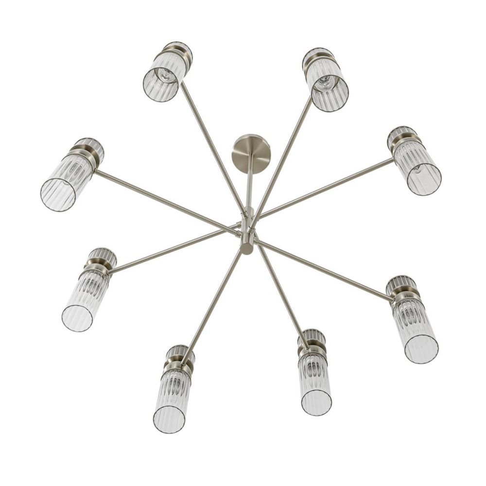 Люстра *74*72,5-72,5 см, 8*E14*40W, Lumion Denver LUM8277/8, стальной; серебристый