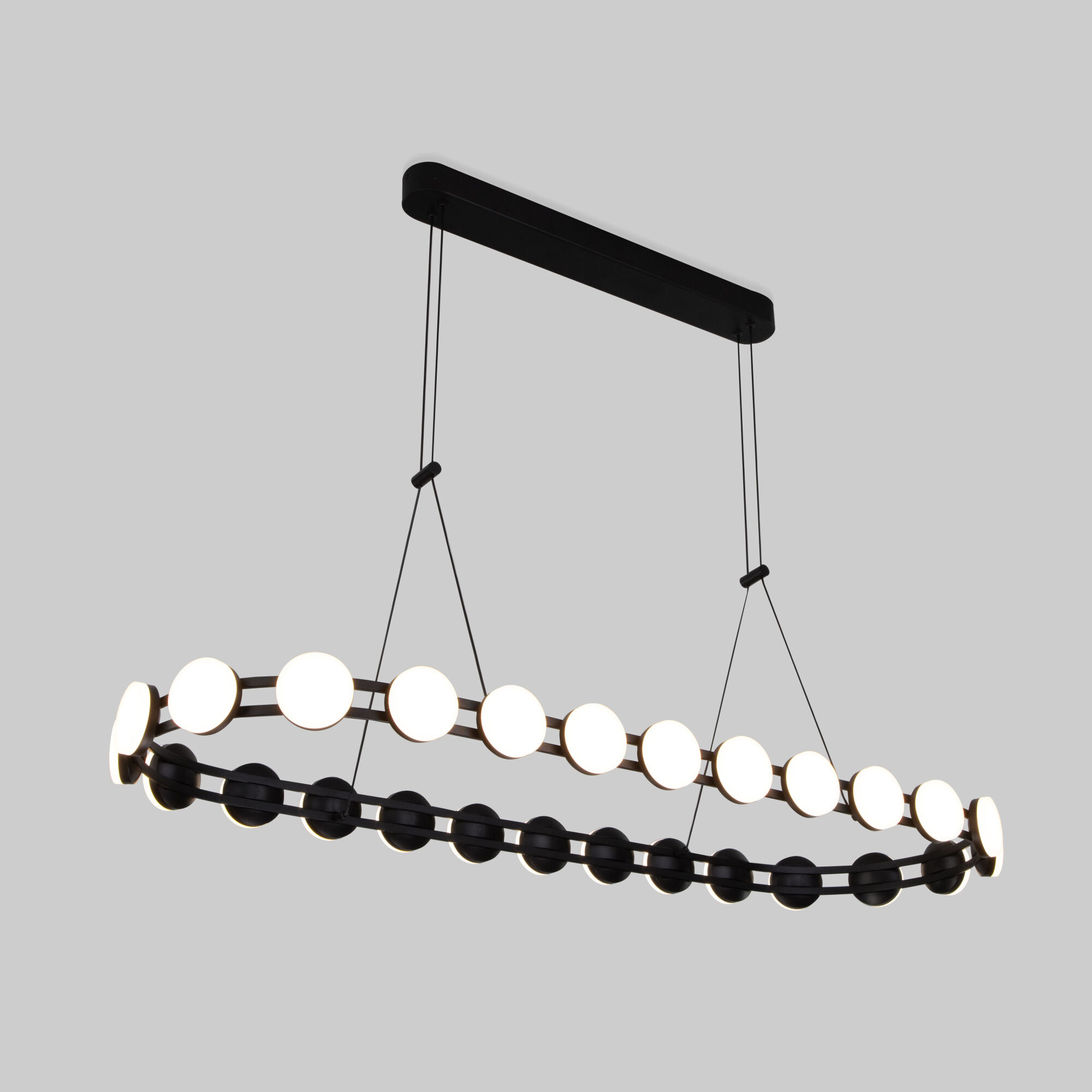 Подвесной светильник 110*39*150 см, *LED, 69W, 3000 Eurosvet Tapioca 90332/26, черный
