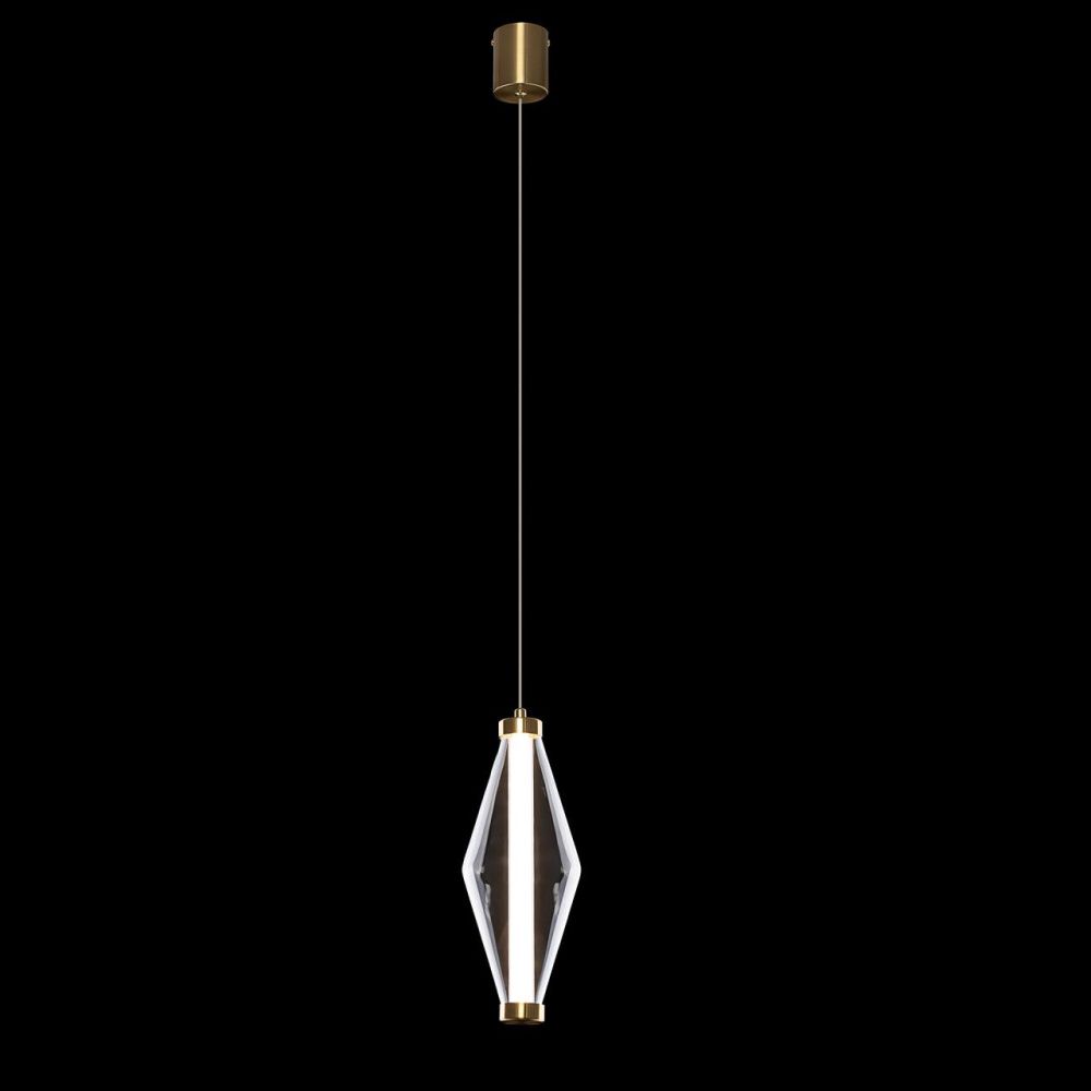 Подвесной светильник *12*45-165 см, *LED*5W, 3000K, Citilux Tanna CL253010, Латунь