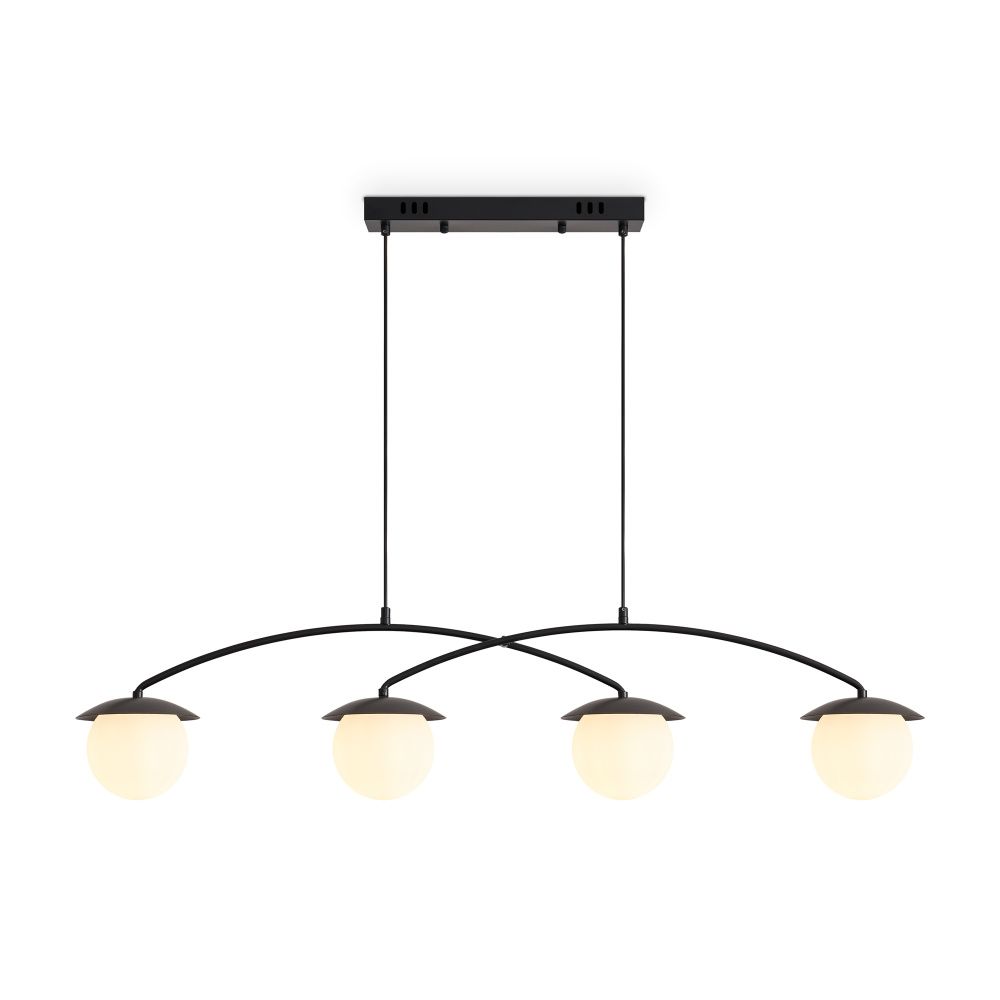 Подвесной светильник 106*13*35-120 см, 4*E14*60W, Freya  FR5520PL-04B, Черный