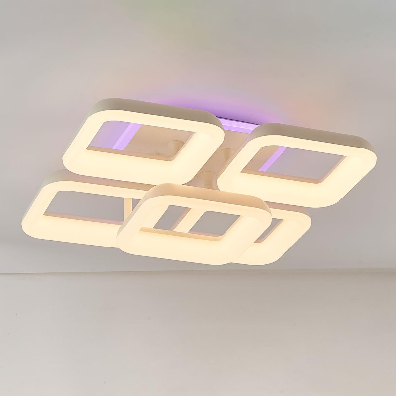 Светильник 55 см, 75W, 3000-5500K с Алисой Citilux Паркер Смарт CL225A250E RGB, белый