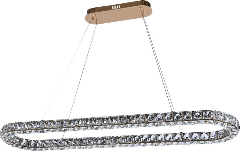 Люстра подвесная 120 см, 80W, 3000-6000K, Stilfort 4052/03/12PL, золото