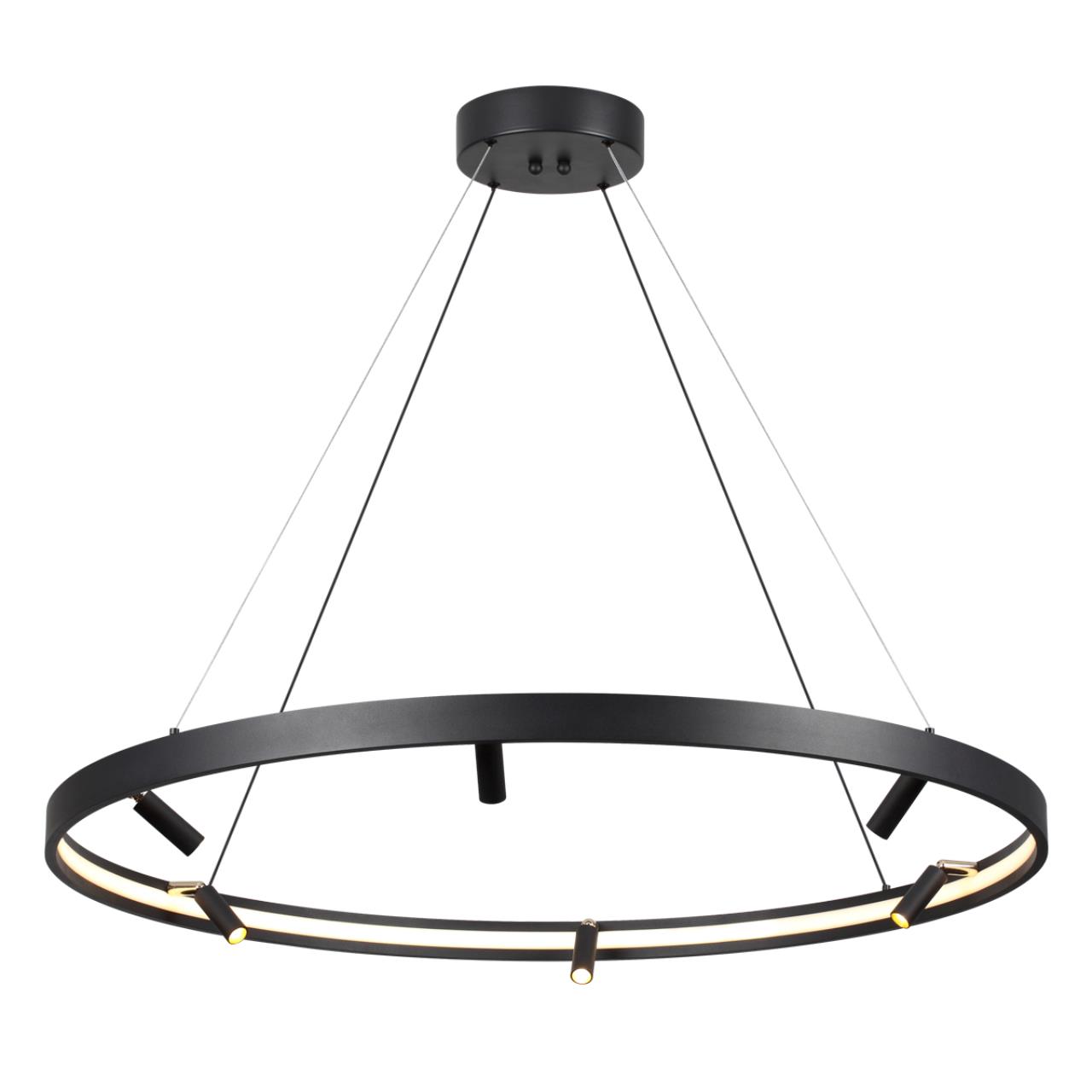 Светильник светодиодный диаметр 100 см, 66W LED, 3000-4000-6000K, Odeon Light HIGHTECH 4317/93L, черный