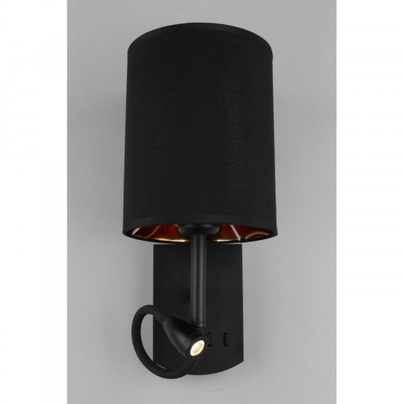 Бра 21*16*16 см, 2*E27, 60W, Omnilux Omnilux 627 OML-62711-02, черный