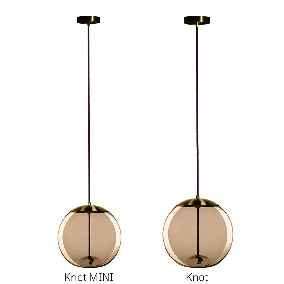 Подвесной светильник 20*20 см, 1*LED*5W LOFT IT Knot 8135-B mini латунь
