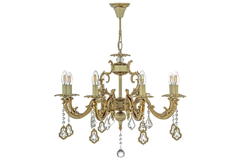 Люстра *70*51 см, 8*E14*40W, Arti Lampadari Falcone Falcone E 1.1.8.600 CG, Кремовый