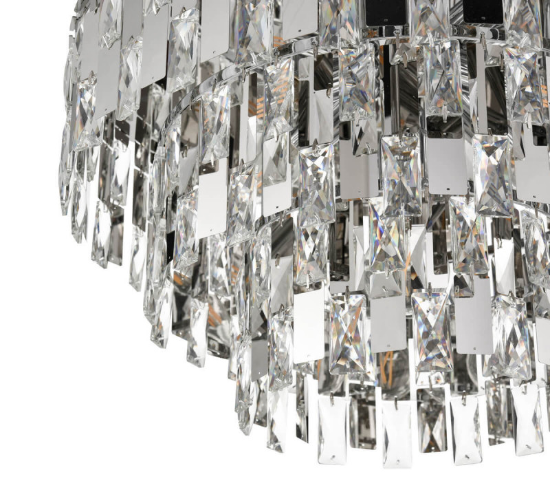 Потолочная люстра Vele Luce Caroline VL3103L07, диаметр 49 см, хром