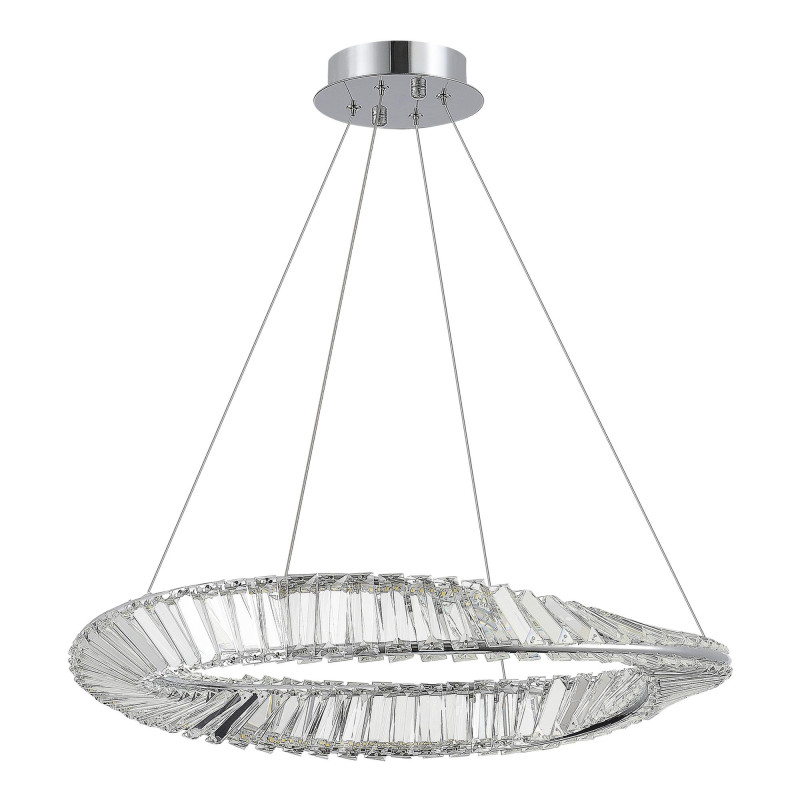 Светильник подвесной 60*200 см, LED*1*32W, 4000K, St Luce Ritorto SL6204.101.01, Хром