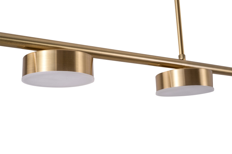 Подвесной светильник 118**150 см, LED, 65W, 4000K Zortes Lory ZRS.1055.05, латунный