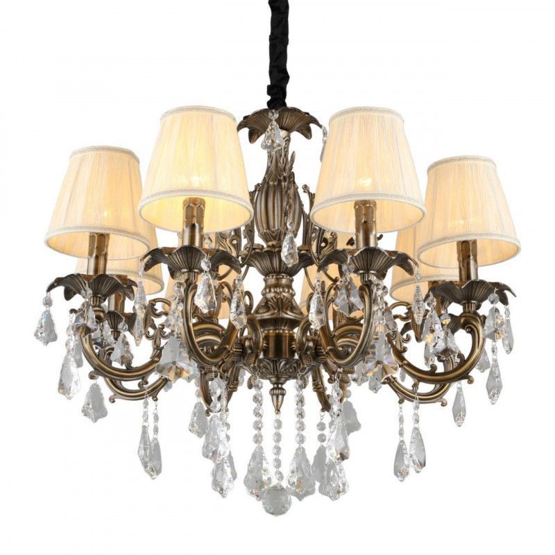 Подвесная люстра 70*64-150 см, 8*E14, 40W, Omnilux Omnilux  308 OML-30813-08, бронзовый