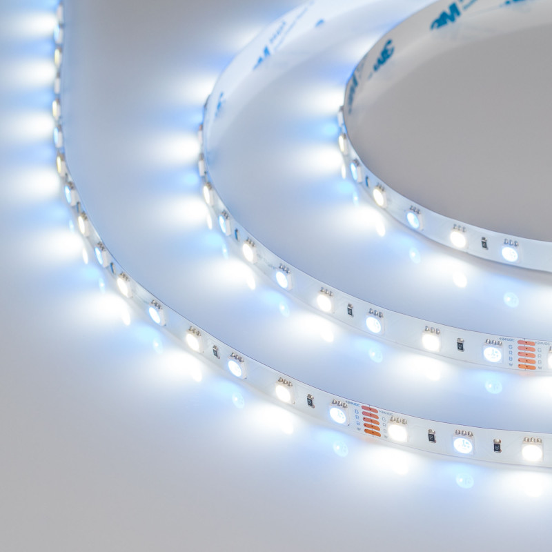 Лента RT-B60-10mm 24V RGBW-White (14.4 W/m, IP20, 5060, 5m) (Arlight, Открытый) 018325(2). Цена указана за 5 метров. Продается кратно 5 метрам.