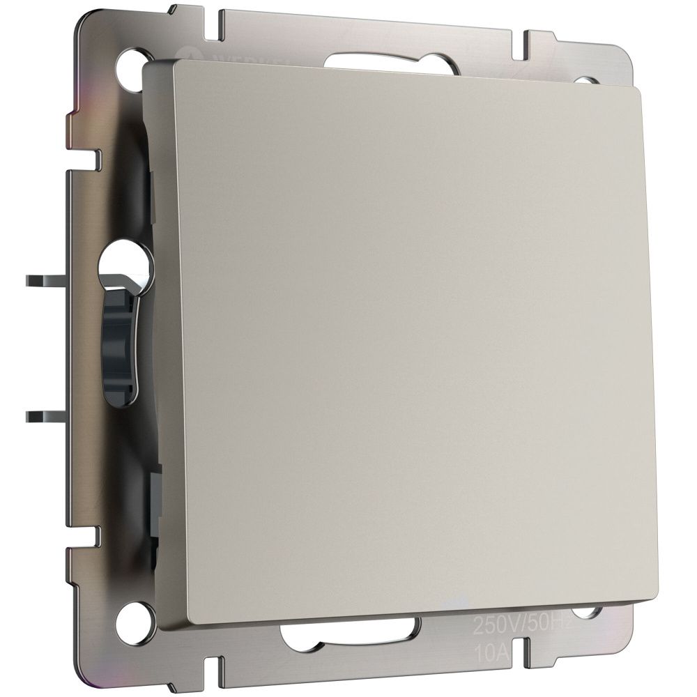 W1210004 Выключатель одноклавишный, дымчатый Werkel, 4690389211874