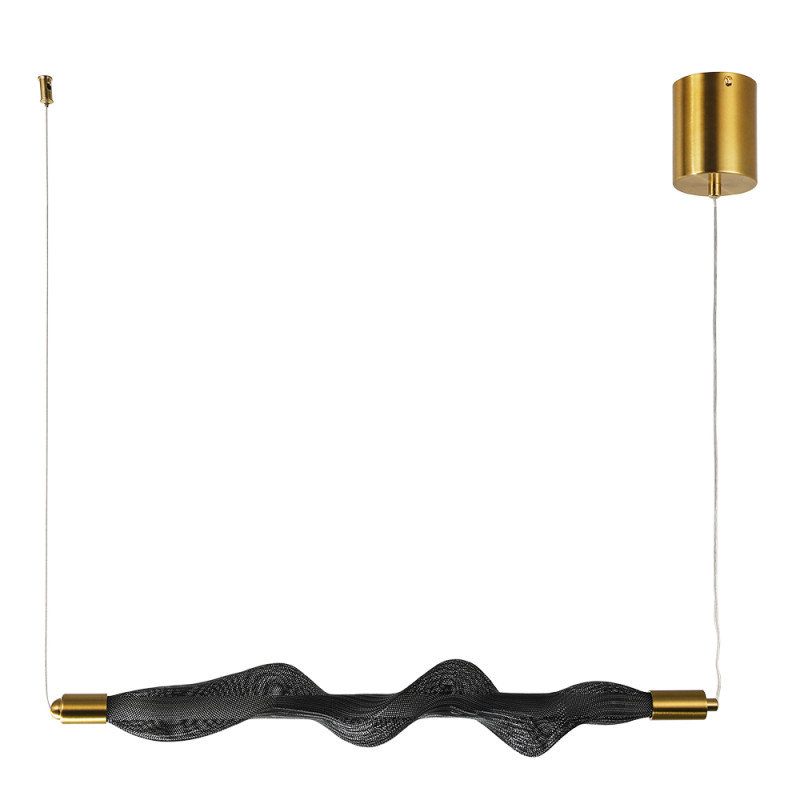 Светильник подвесной 60*8* см, 1 LED*8W, 4000 К, Divinare Passato 1925/06 SP-8, Латунь