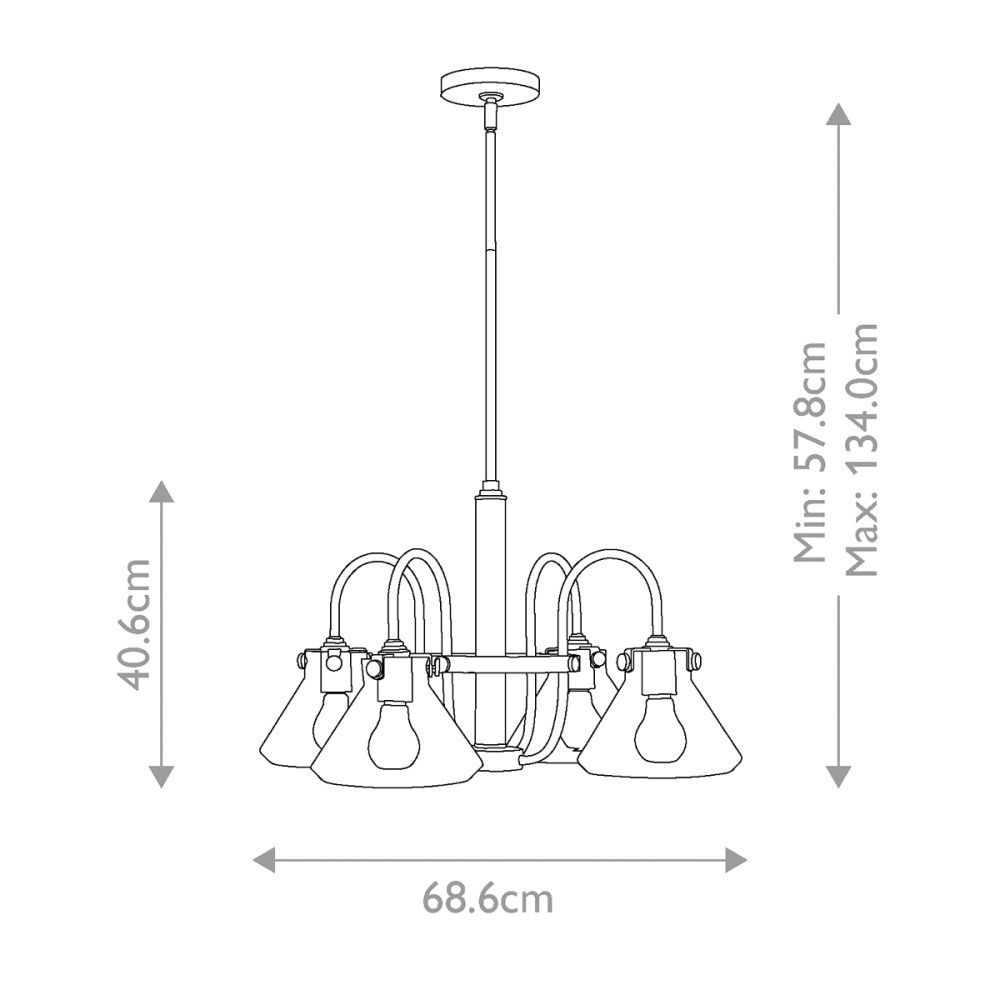 Люстра Hinkely Lighting, Арт. HK-CONGRESS4-A-CM