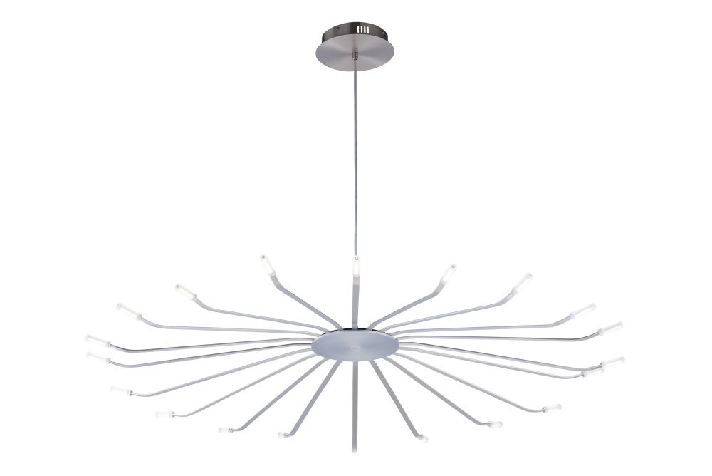 Люстра Ø1200 x H1500, мм, 30W 4000K, SILVER (Cеребро) NewRgy 3107-DW-120 SILVER