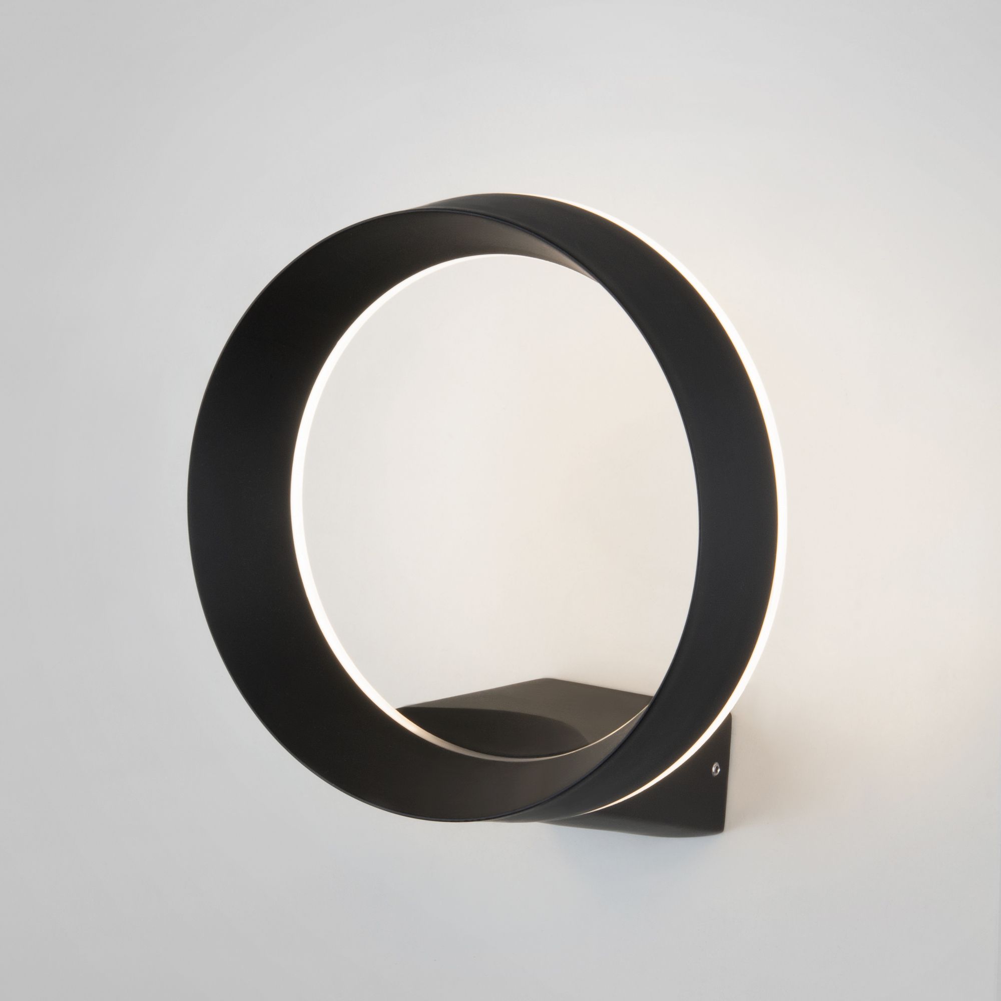 Уличный настенный светодиодный светильник Ring IP54 1710 TECHNO LED черный Elektrostandard