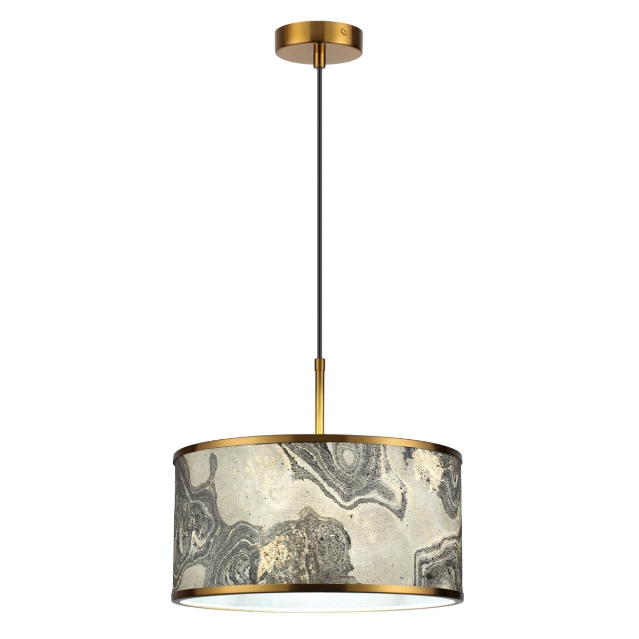 Подвес 38*38*202,9 см, 1 Е27*10W, Odeon Light Bergi, античная бронза 5064/1