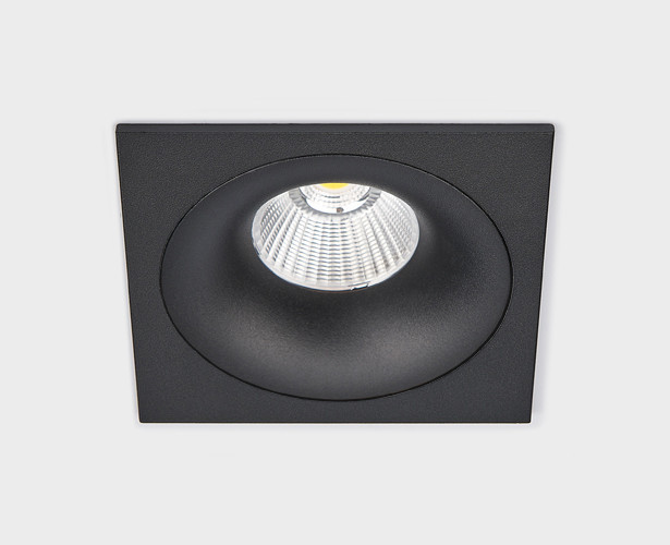 Светильник встраиваемый светодиодный Italline IT06-6016 black, 12W LED, 3000K, черный